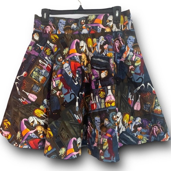 Folter Dresses & Skirts - ModCloth Folter Halloween Skirt Werewolf Witch Frankenstein Skirt XL DarkWave